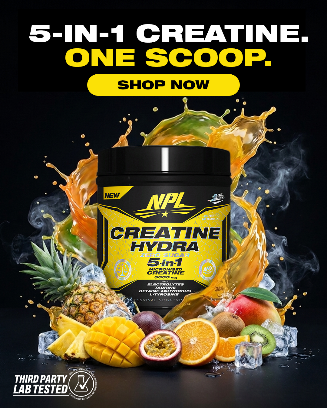 5-in-1 creatine, one scoop β shop now