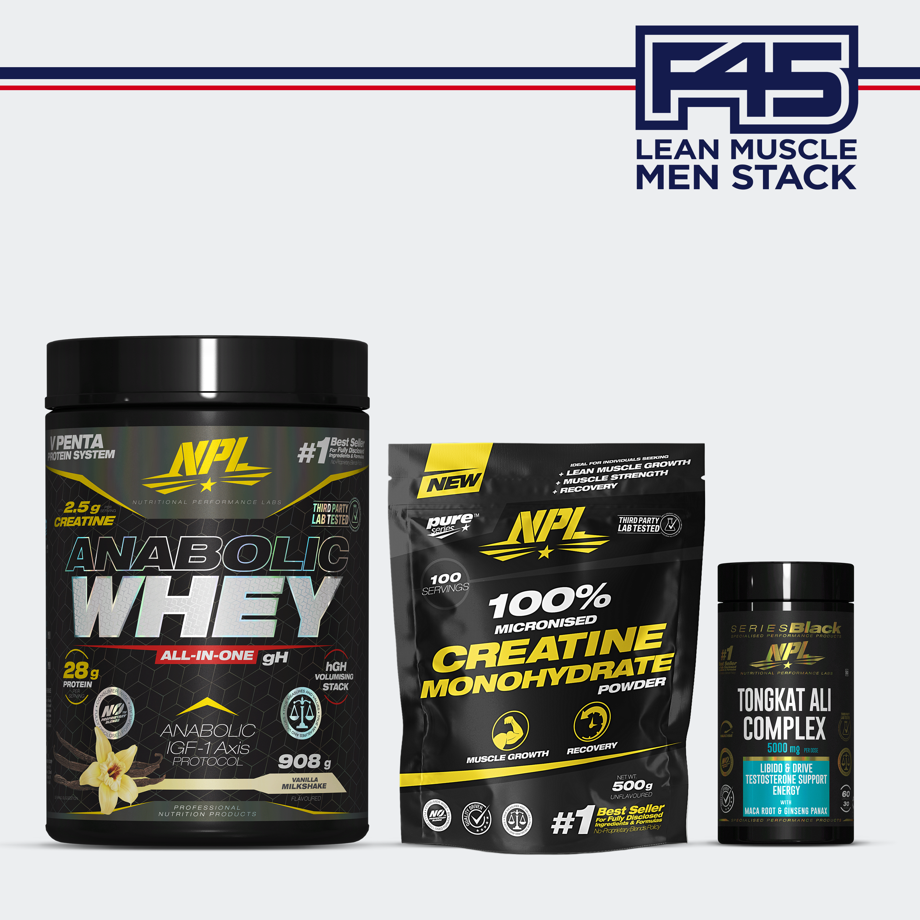 NPL x F45 | Men's Lean Muscle Stack - Nutritional Performance Labs