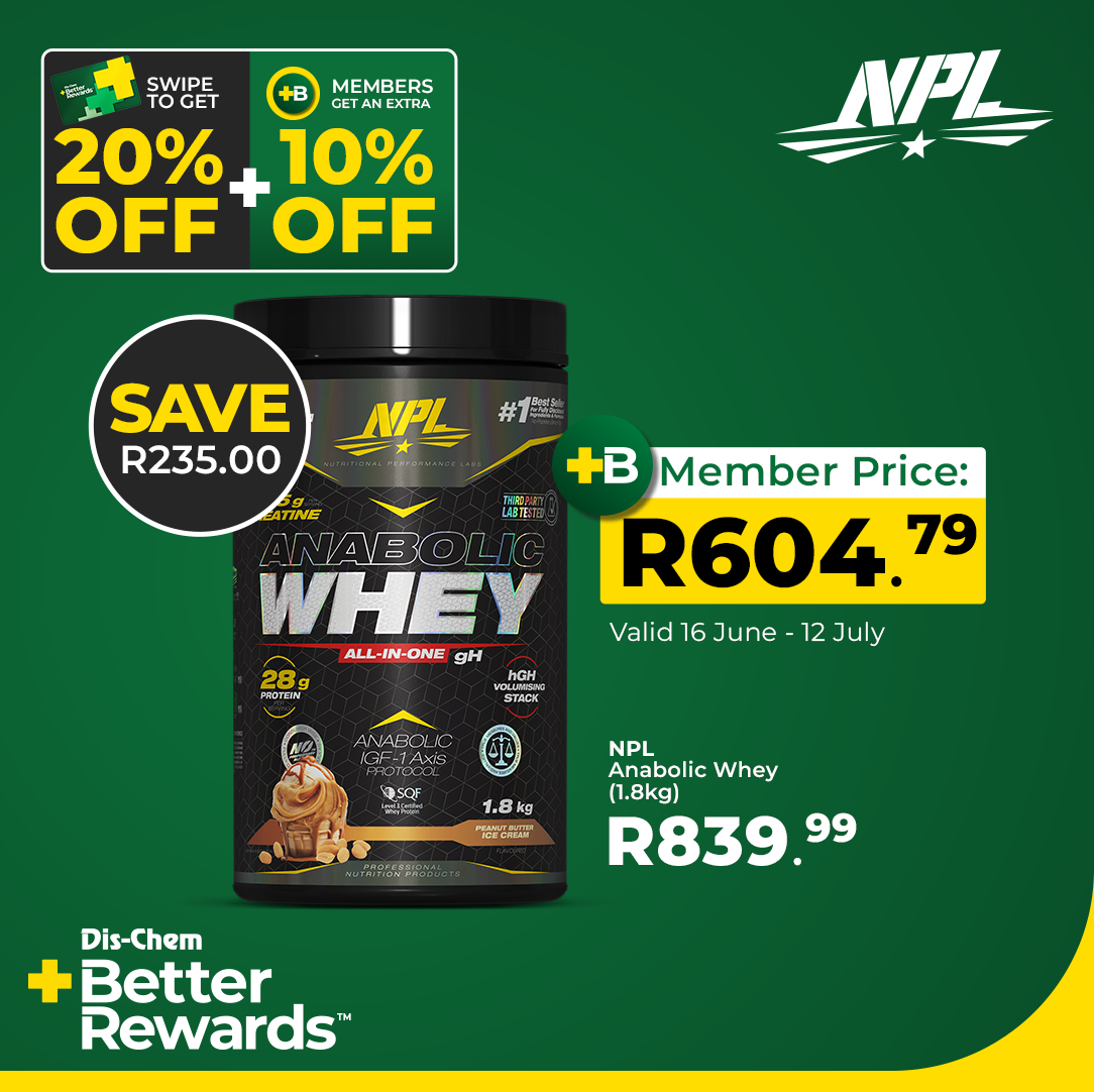 その他 PBM Healing NPL | Dis-Chem Better Rewards - Nutritional Performance Labs