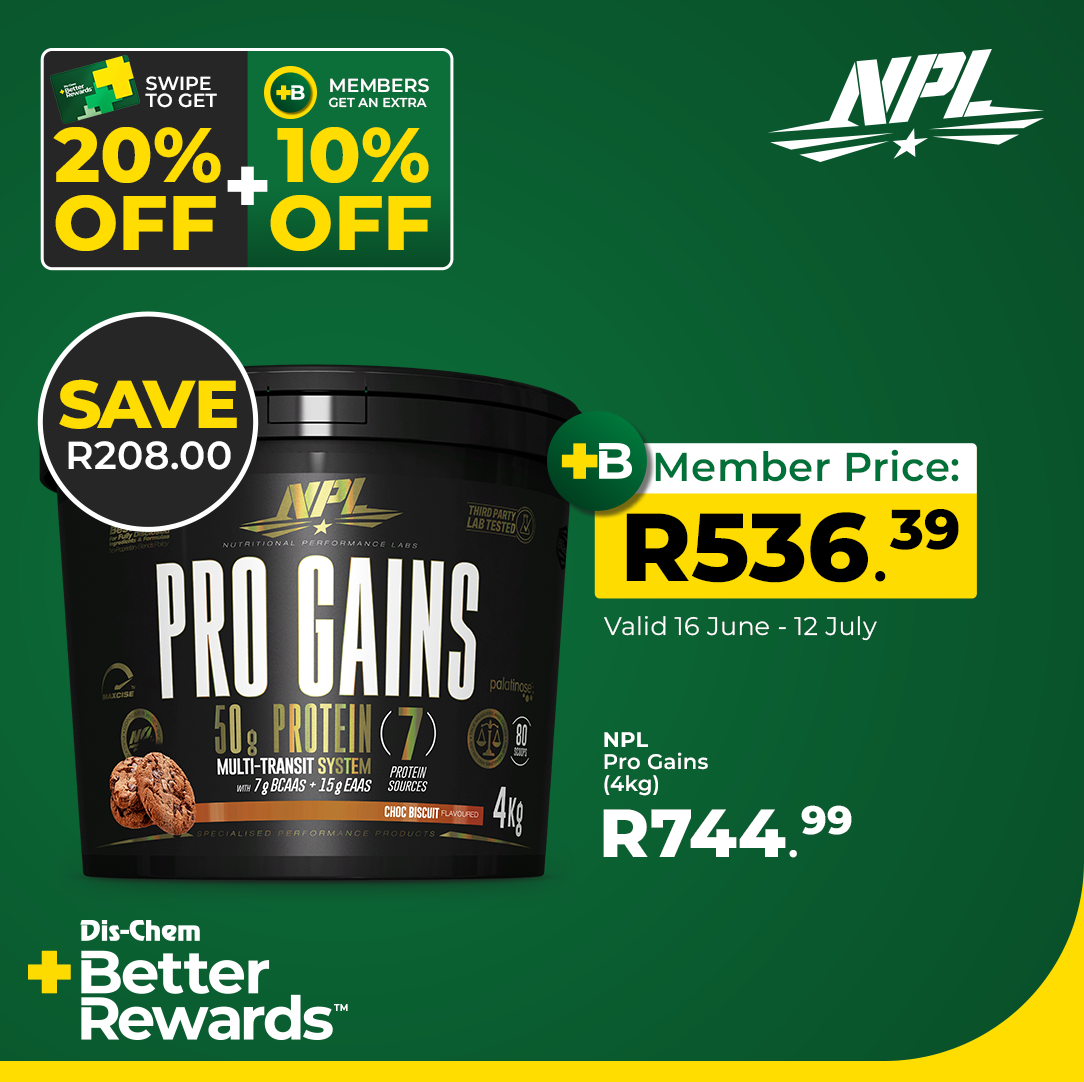 NPL | Dis-Chem Better Rewards - Nutritional Performance Labs