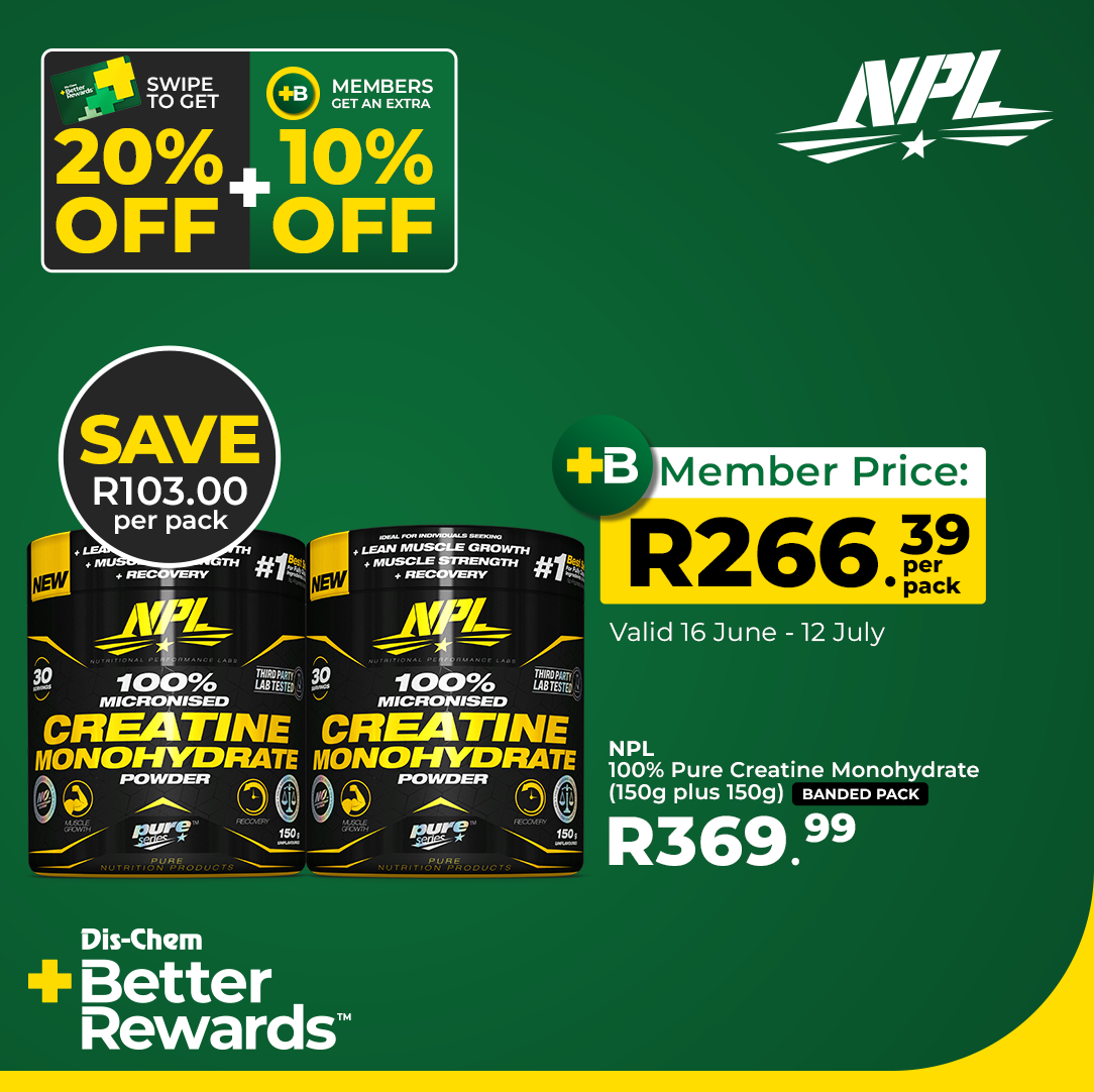 NPL | Dis-Chem Better Rewards - Nutritional Performance Labs