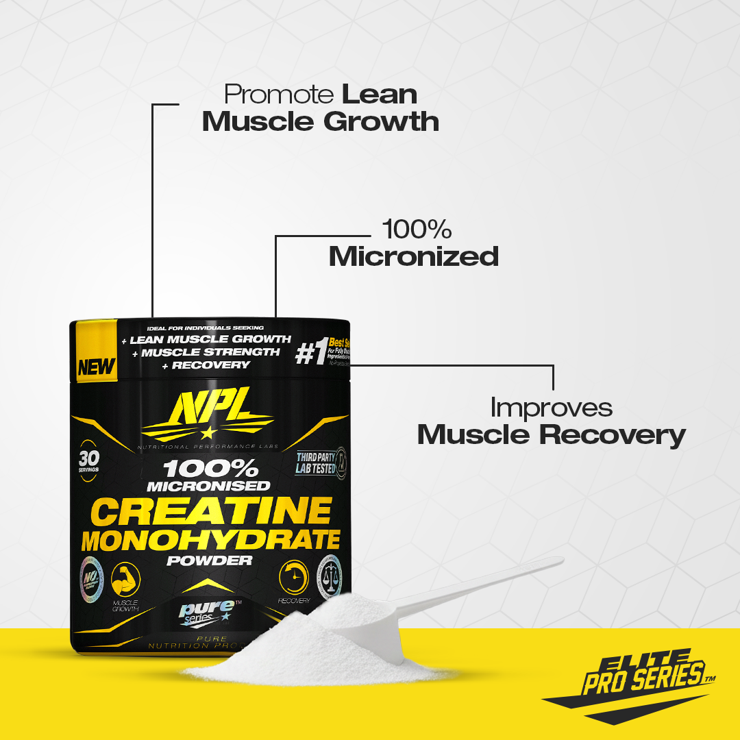 Promotes lean muscle growth, 100% micronised, improves muscle recovery — third-party lab tested