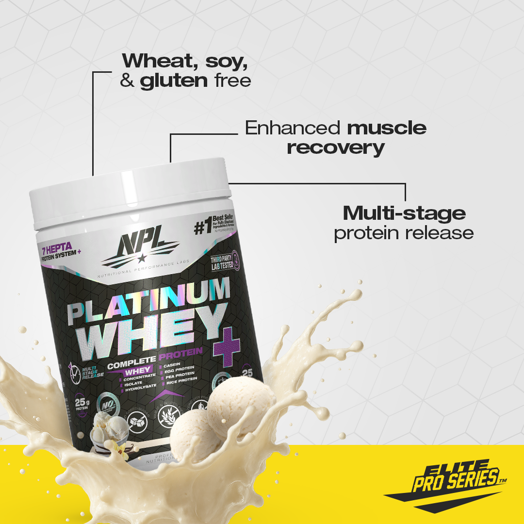 Wheat, soy and gluten free, enhanced muscle recovery, multi-stage protein release — NPL Elite Pro Series