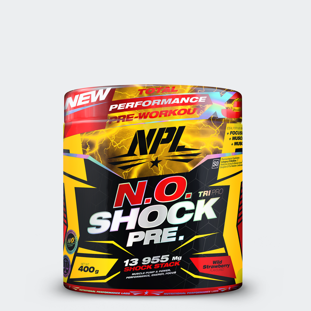 A radical pre-workout formula with an extreme shock stack for hardcore needs. N.O. Shock is designed for fitness enthusiasts, high-performance athletes, cross-fitters, bodybuilders and anyone looking to boost performance and get the most from their workouts!