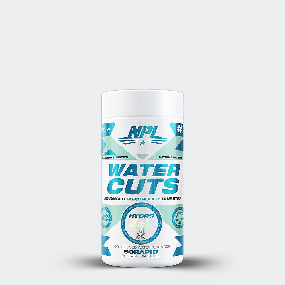 NPL water cuts, a powerful diuretic to shed water weight and lean out. Essential pre-comp supplement