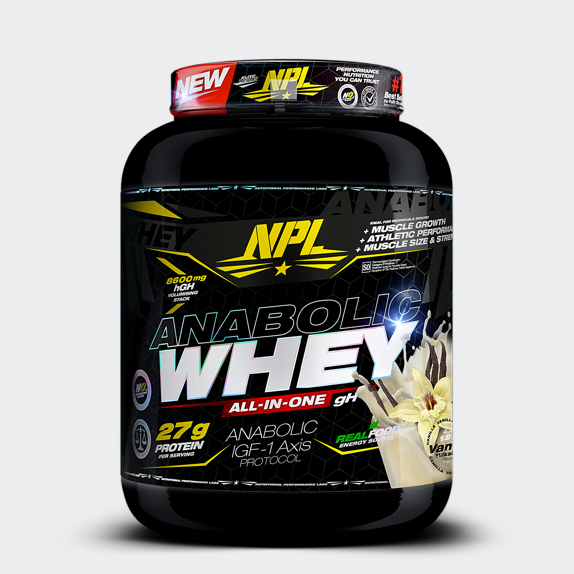 NPL Whey Protein Anabolic All In One Nutritional Performance Labs