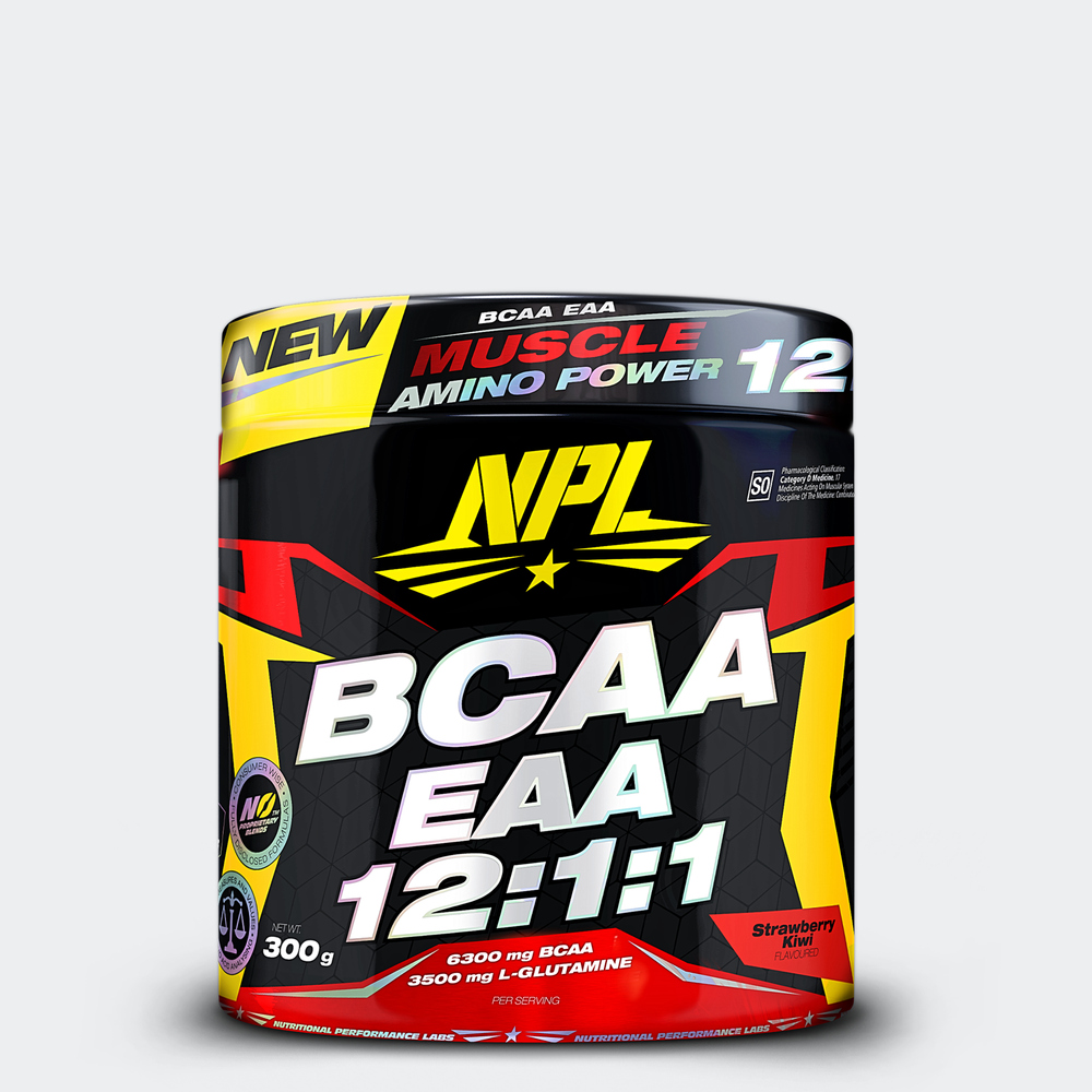 NPL BCAA EAA 12:1:1 Is An Essential Amino Acid Supplement Formulated With The Full Spectrum Of Aminos To Build Muscle, Repair Tissue And Promote Recovery After Exercise - Strawberry Kiwi flavour
