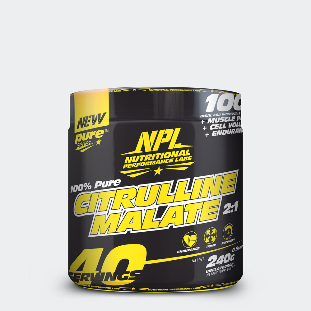 NPL’s pure L-Citrulline Malate 2:1 is highly effective in increasing performance and lean muscle gains as well as increasing blood flow and amino acid delivery to skeletal muscles